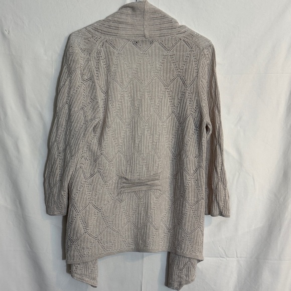 NIC+ZOE Light Taupe Open-Front Cardigan - Picture 4 of 5